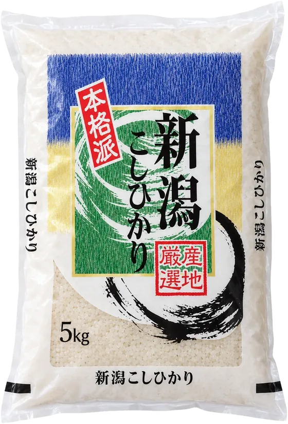 新潟県産コシヒカリ 5kgの袋